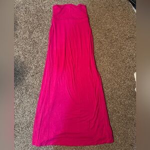 Old Navy Strapless Pink Maxi Dress